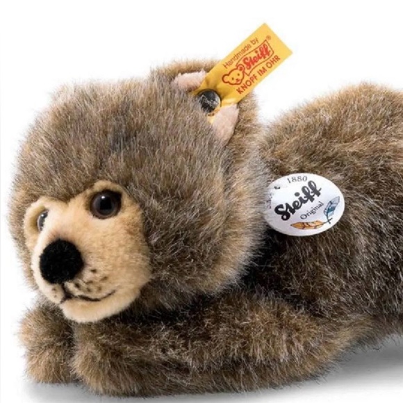 Steiff Basti Brown Bear Stuffed Animal Plush Toy 11 inch  Steiff Basti Braunbaer